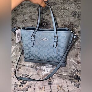 Coach Denim Chambray Mollie 25 Tote